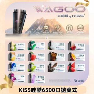 Kis5電子煙 Kiss拋棄式哇酷|WAGOO6500口一次性電子煙