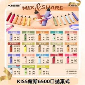鎧斯KIS5一次性 6500口磁吸式 自由混搭拋棄式電子煙#18個口味#