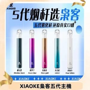 梟客五代主機XIAOKE可發光式電子煙霧化煙桿|兼容五代 六代煙彈